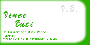 vince buti business card